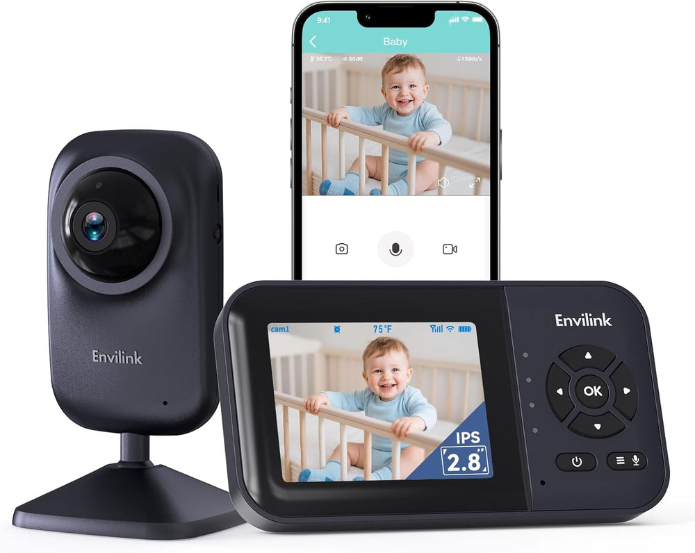 Monitor de bebé con cámara y audio Envilink, visualización LCD de 2.8"
