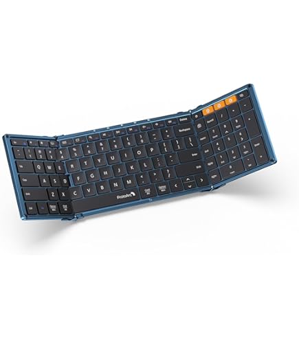 ProtoArc Teclado Bluetooth plegable, XK01  inalámbrico portátil con teclado numérico