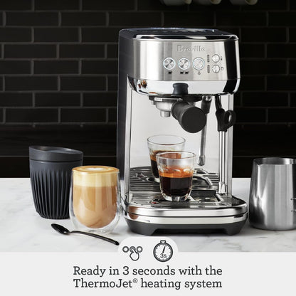 Máquina de café espresso Bambino Plus, Breville BS500, Stainless Steel