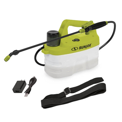 Pulverizador químico inalámbrico de 4V, Sunjoe, medidor de 100ml.