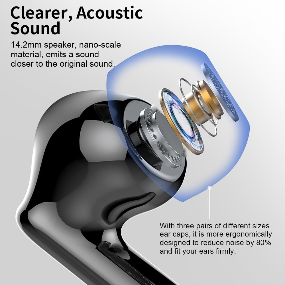 Auriculares Inalámbricos Btootos A90 Bluetooth negro