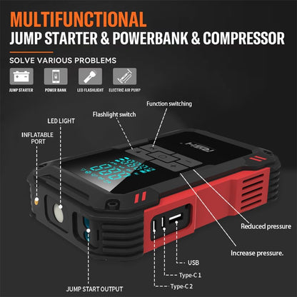 Arrancador RSH 4000A con Compresor 150 PSI 15000mAh (USADO)
