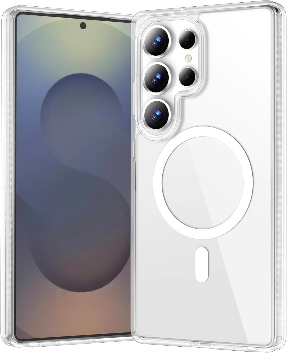 Funda magnetica para Samsung Galaxy S25 Ultra transparente