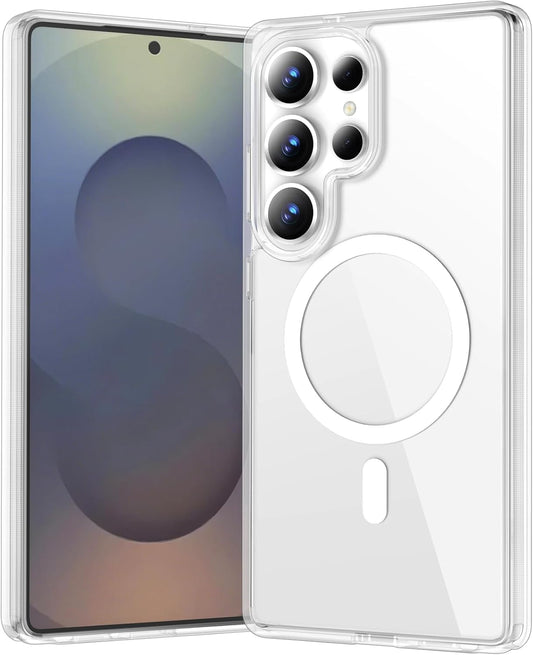Funda magnetica para Samsung Galaxy S25 Ultra transparente