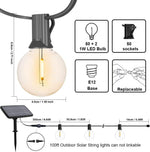 Guirnalda de luces, Sufeimas, solar 30 mts aprox. impermeables IP44.