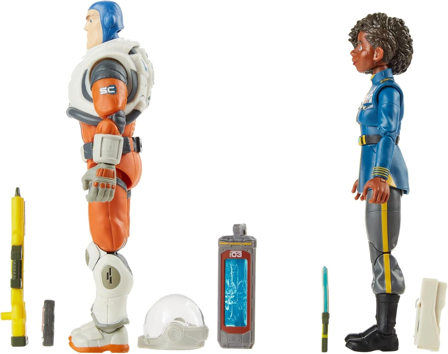 Figuras de acción de Alisha Hawthorne y Buzz Lightyear