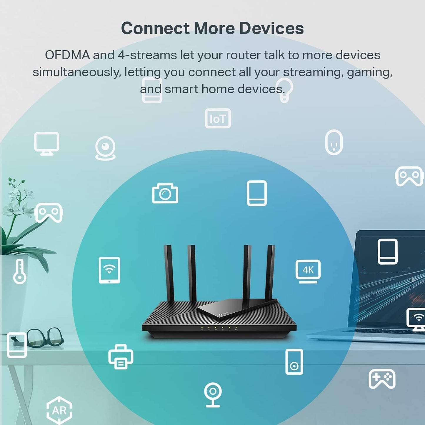 Router Wi-Fi 6 Archer AX55 de Doble Banda TP-Link AX3000 open box
