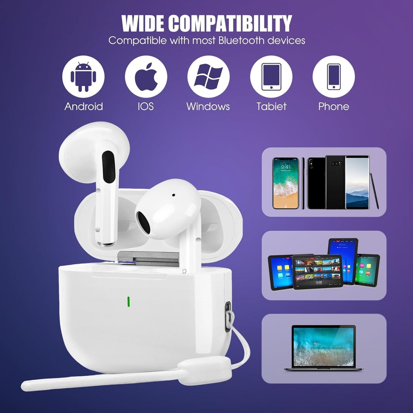 Auriculares inalámbricos, Bluetooth 5.3, A6 PRO, IPX7 impermeable.