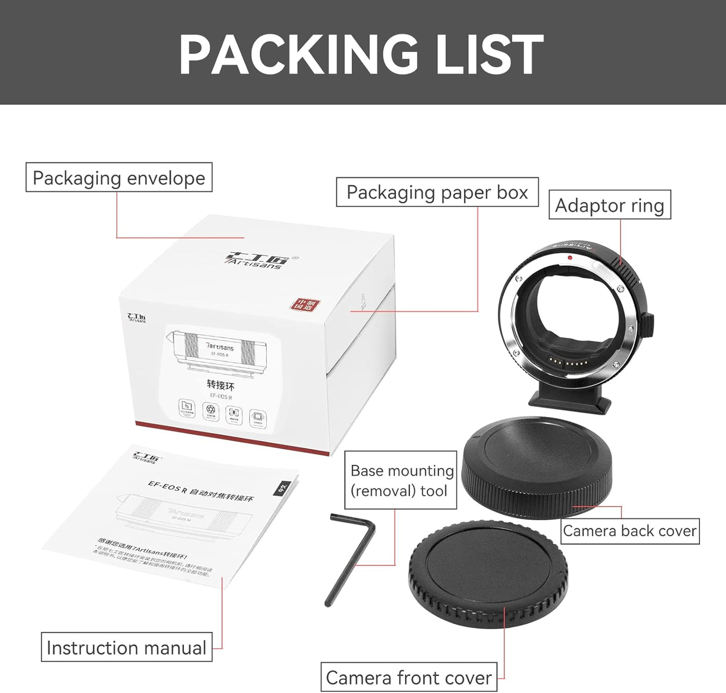 Adaptador de Lente de Enfoque automático  EF-EOS R VILTROX