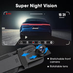 Espejo retrovisor con cámara, frontal y trasera, 10", (USADO).