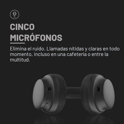 Audífonos Bluetooth Raycon Essential ANC 50H Micrófono