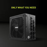 Fuente Poder MSI MAG A1000GL PCIE5 1000W 80 Plus Gold