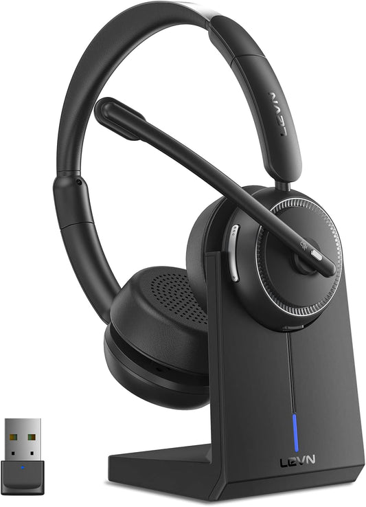 LEVN - Auriculares inalámbricos con micrófono.