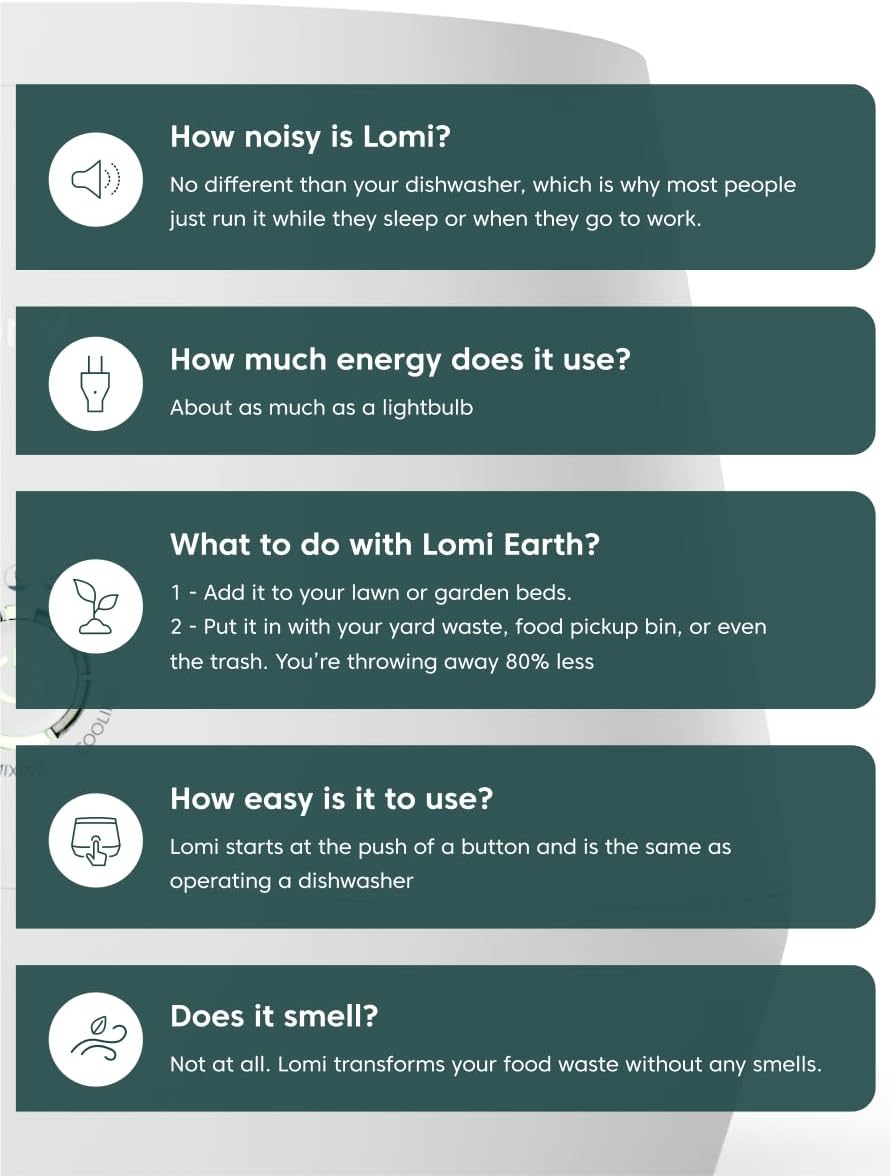 Lomi 2.5 L, compostador eléctrico.