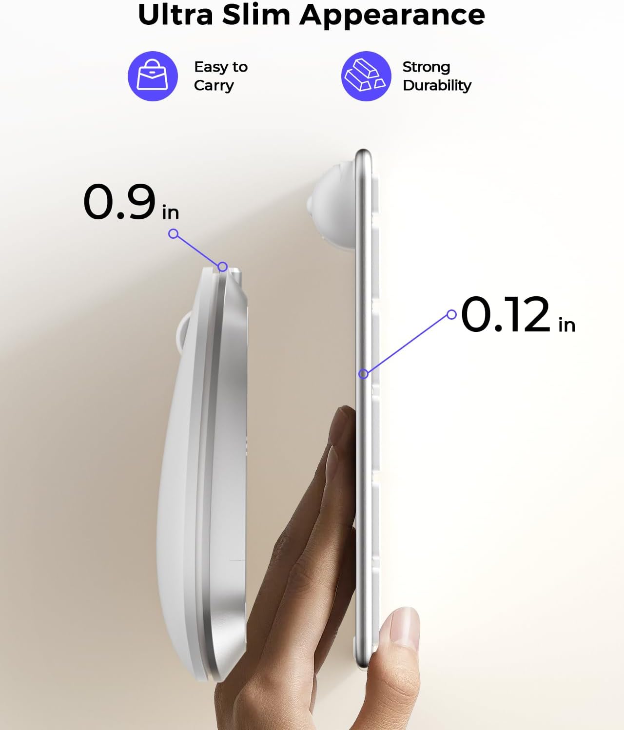 Teclado y mouse Bluetooth, Seenda, recargable, delgado, inalámbrico.