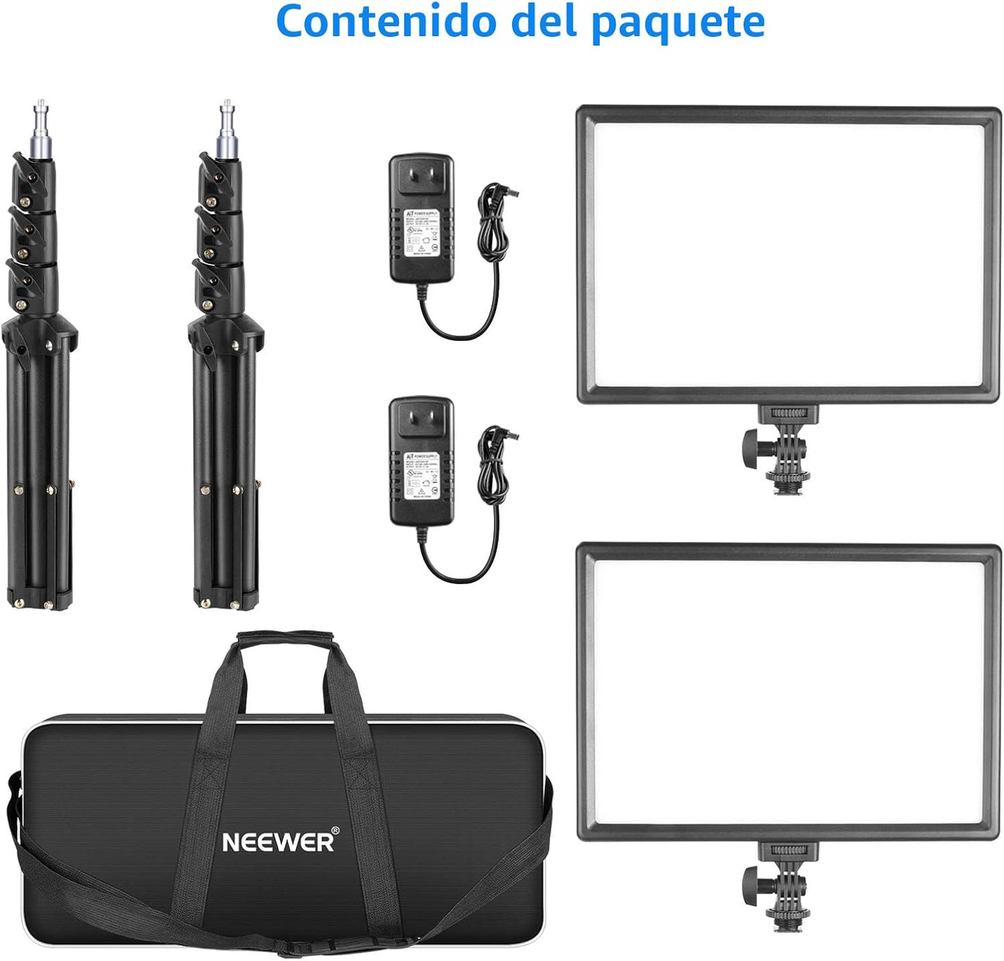 Kit de iluminacion para fotografia, profesional, regulable con tripode.