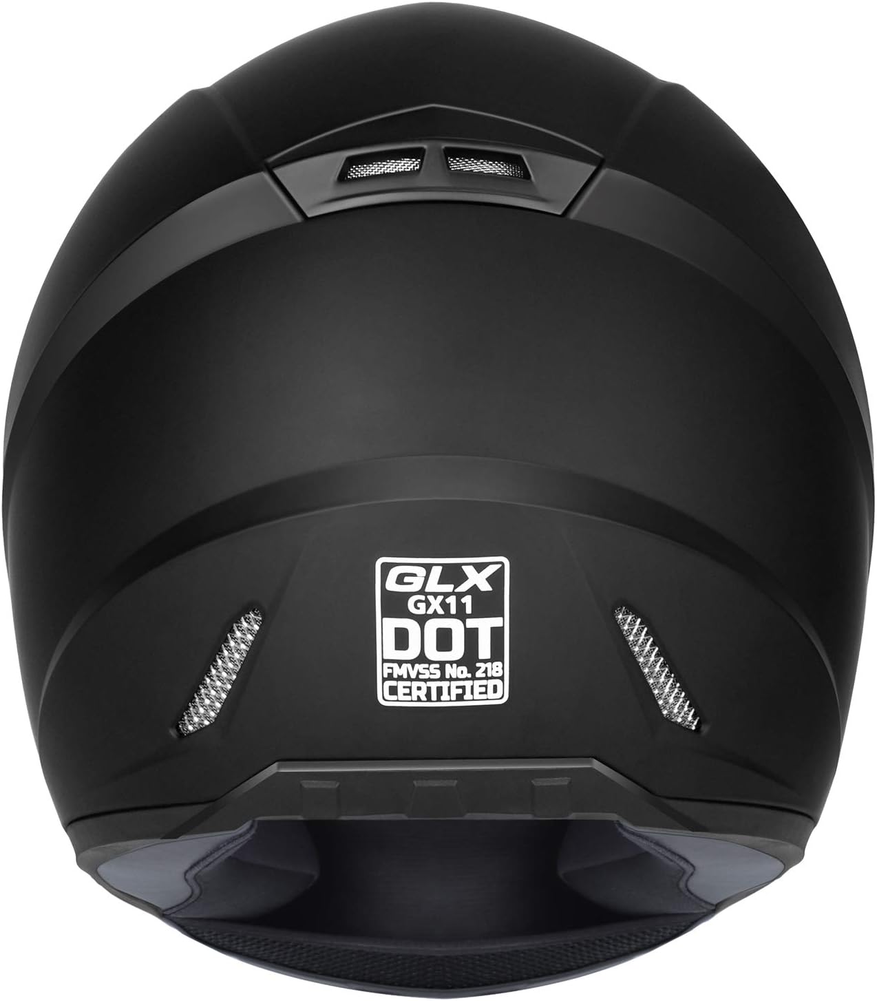 GLX Casco compacto, ligero, cara completa, visera extra tintada.