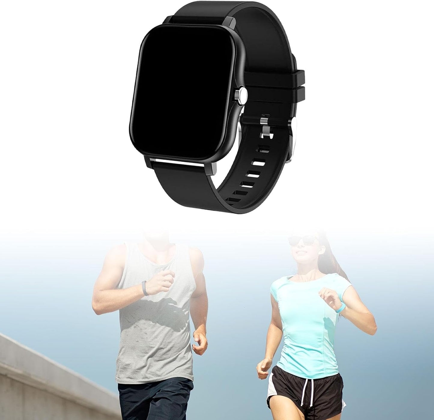 Reloj Inteligente, Reloj Deportivo de Moda. COLOR NEGRO.