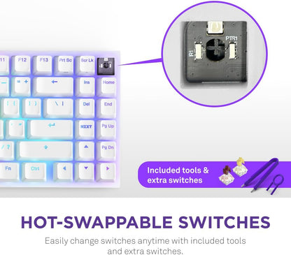 Teclado NZXT Function 2 Minitkl Óptico RGB Actuación Ajustable