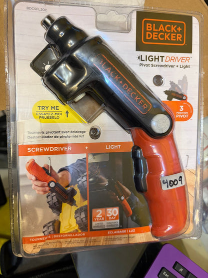 Desatornillador inalámbrico con luz LED BLACK+DECKER (USADO)
