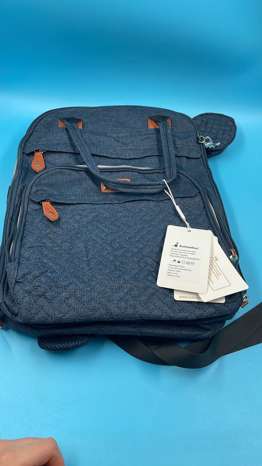 BabbleRoo - Mochila para pañales para bebé, multifuncional.