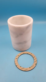 Soporte para utensilios de cocina y enfriador de vino, mármol blanco natural