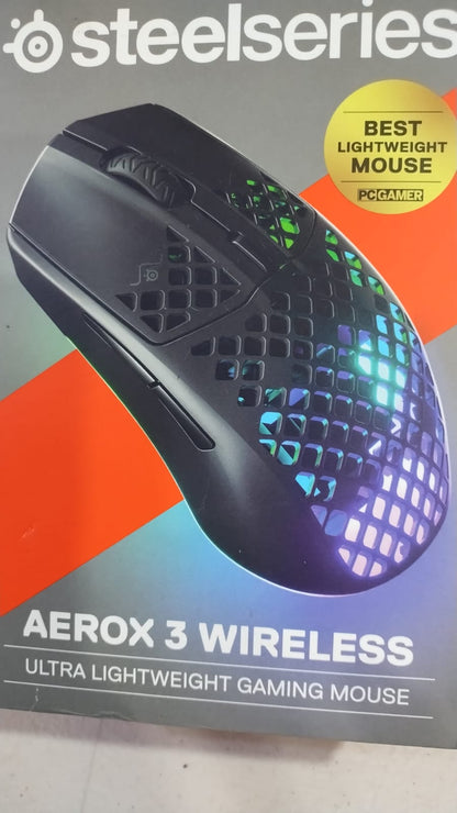 Mouse para Juegos Steelseries Aerox 3, TrueMove 8K y Ultraligero