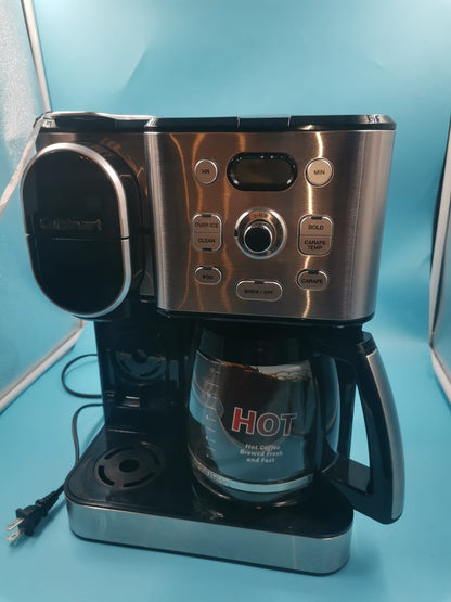CUISINART Cafetera térmica de 10 tazas y cafetera de una sola reserva.