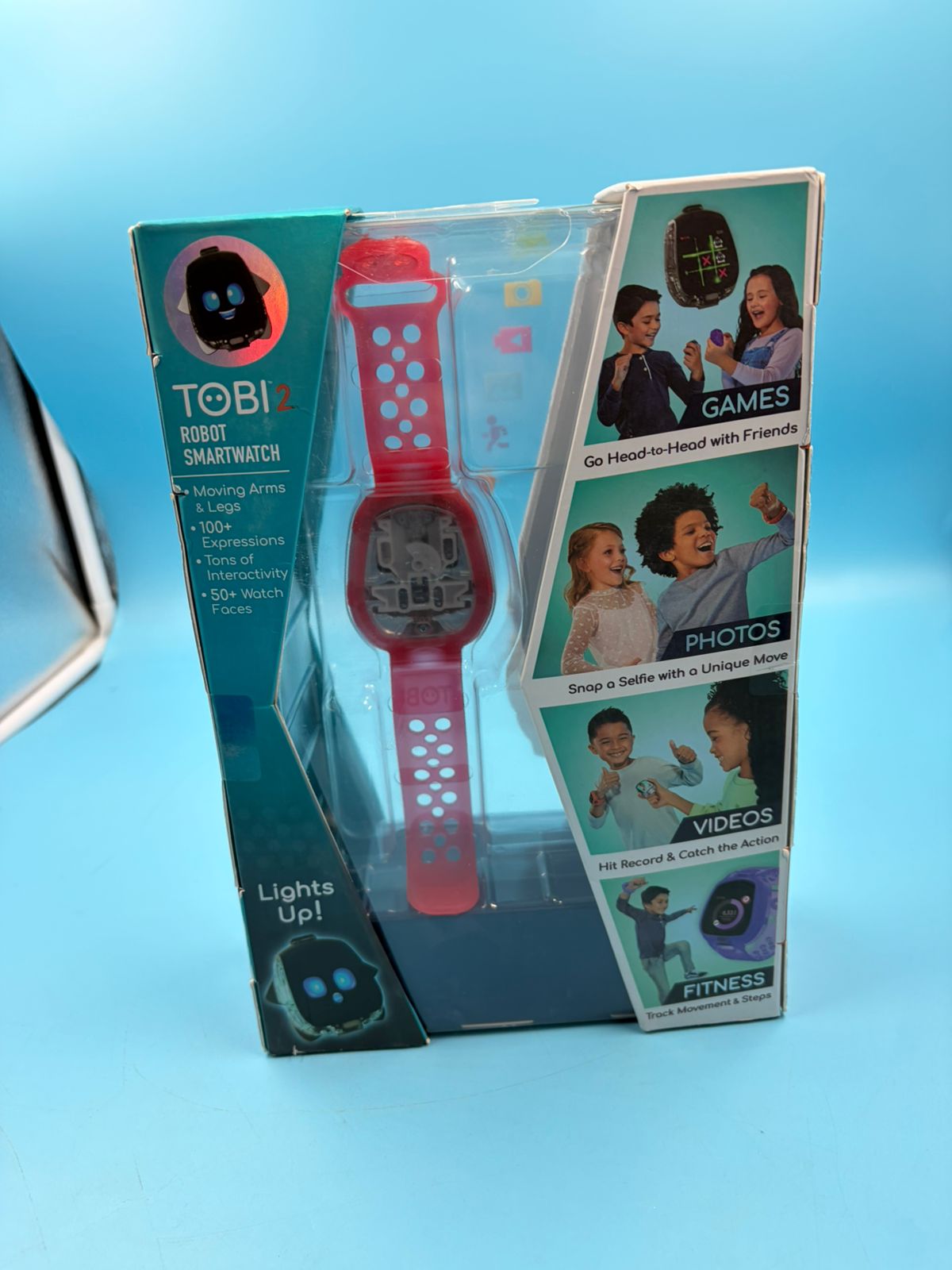 Tobi 2 Robot Reloj Inteligente para Niños con Cámara, Juegos rojo