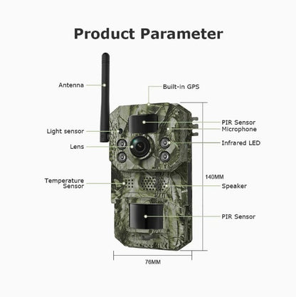 Cámara Vigilancia Solar 4G Camuflaje Para Exterior (USADO)