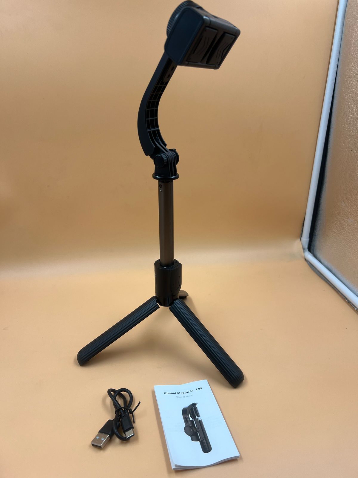 Gimbal L08 estabilizador selfie Stick trípode