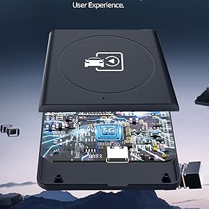 Adaptador Carplay inalámbrico, para modelos de auto 2016 a 2025.