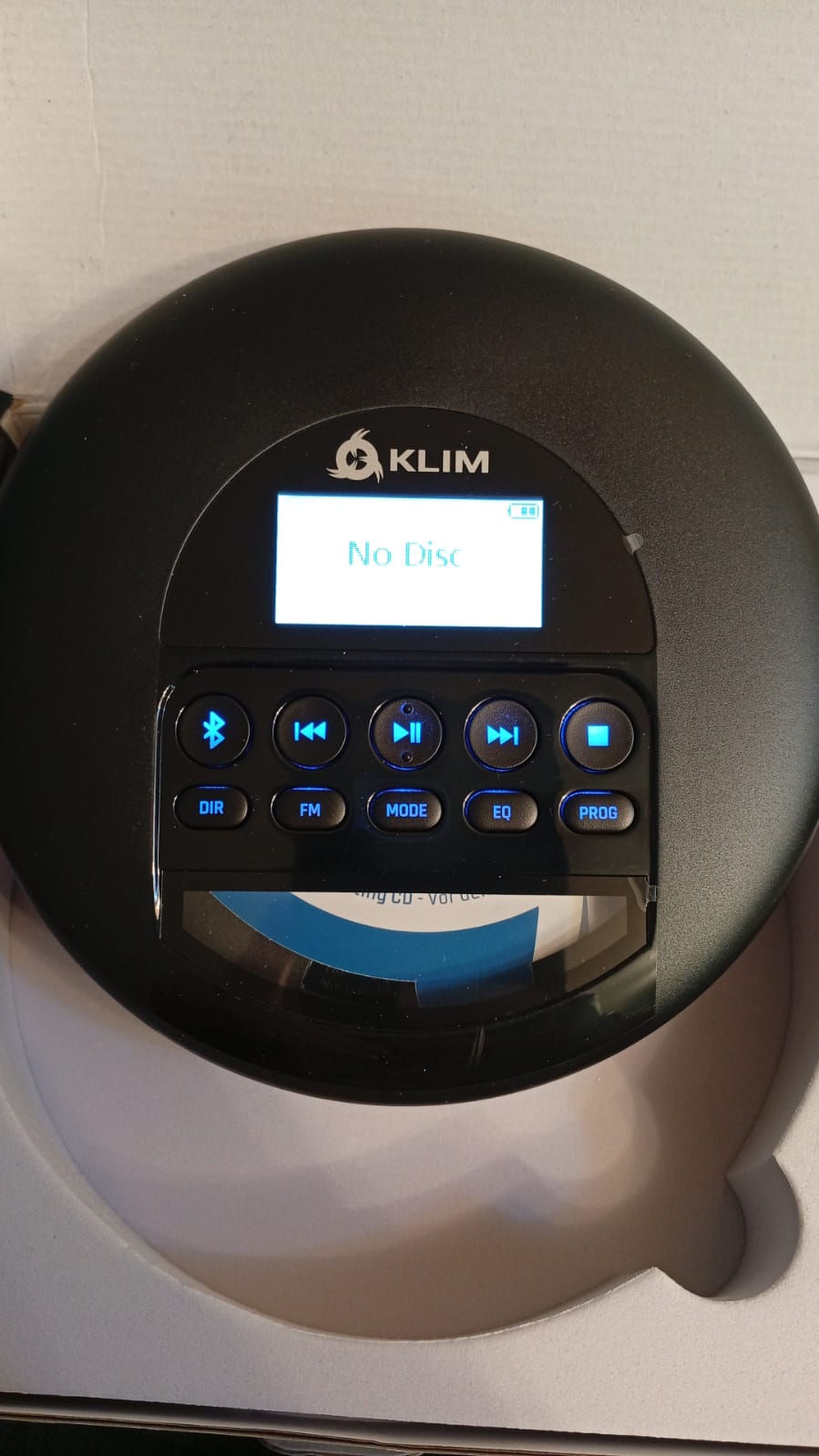 Reproductor de CD portátil, Klim Nomad, Tarjeta TF, Radio FM.