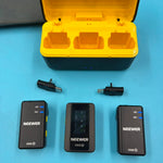 NEEWER CM28 Micrófono Lavalier Inalámbrico 2TX 1RX 4GB