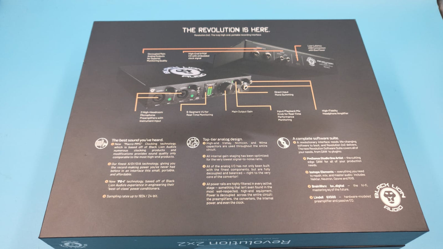 Black Lion Audio Revolution 2x2 Interfaz de grabación de audio USB
