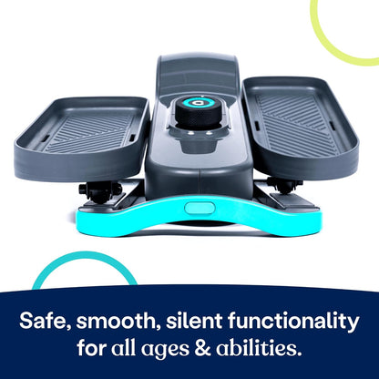 Cubii GO Aqua - Elíptica compacta silenciosa para debajo del escritorio.