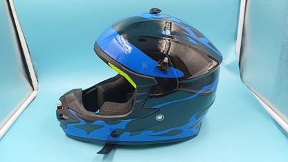 Casco de motocross para niños, con gafas y guantes, (USADO).