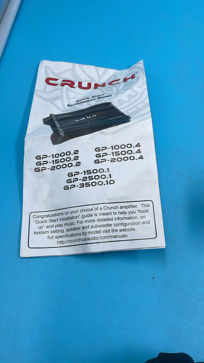 Crunch GP-2000.2: Potencia Brutal 2000W 2 Canales.