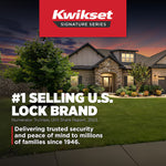 Kwikset Juego Cerradura y Manija Negro Mate Exterior