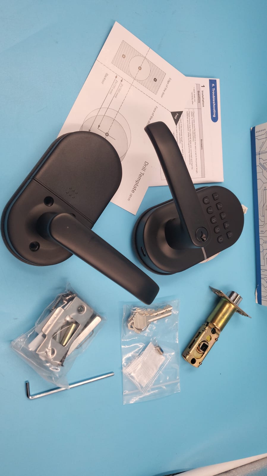 Cerradura digital de entrada sin llave para puerta delantera/interior, NICE DIGI