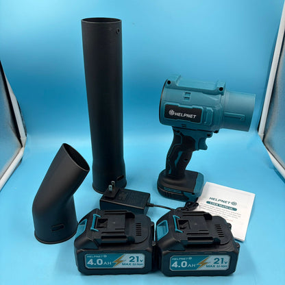 Soplador Inalámbrico Turbo Jet Con Batería y Cargador