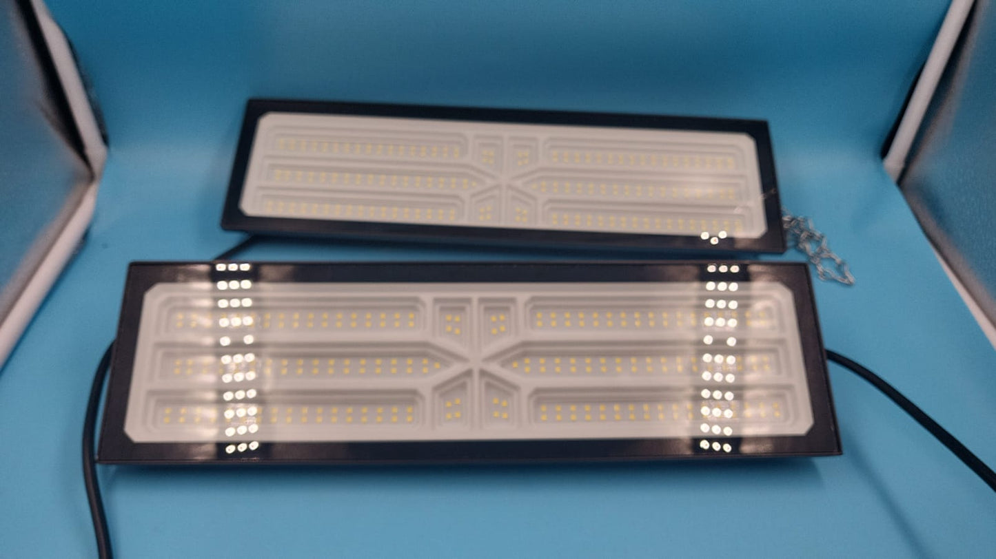 Luz LED 2 PACK enlazable para tienda garaje de aluminio de 100 W 15000 lm