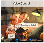 Bombilla inteligente Gosund, LED regulable, wifi, Alexa y Google.