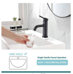 Grifo de baño monomando de un solo orificio con placa de cubierta incluida