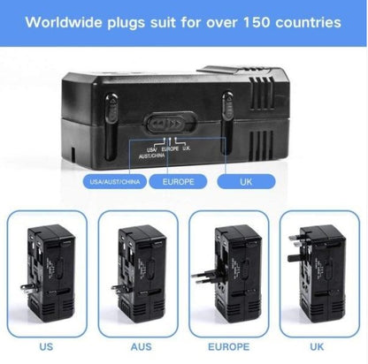 Convertidor de voltaje de viaje DOACE HC-C8. EU/UK/US/AUS/NZ