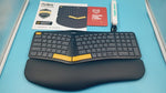 Nulea Teclado ergonómico inalámbrico, USB-C, retroiluminado.