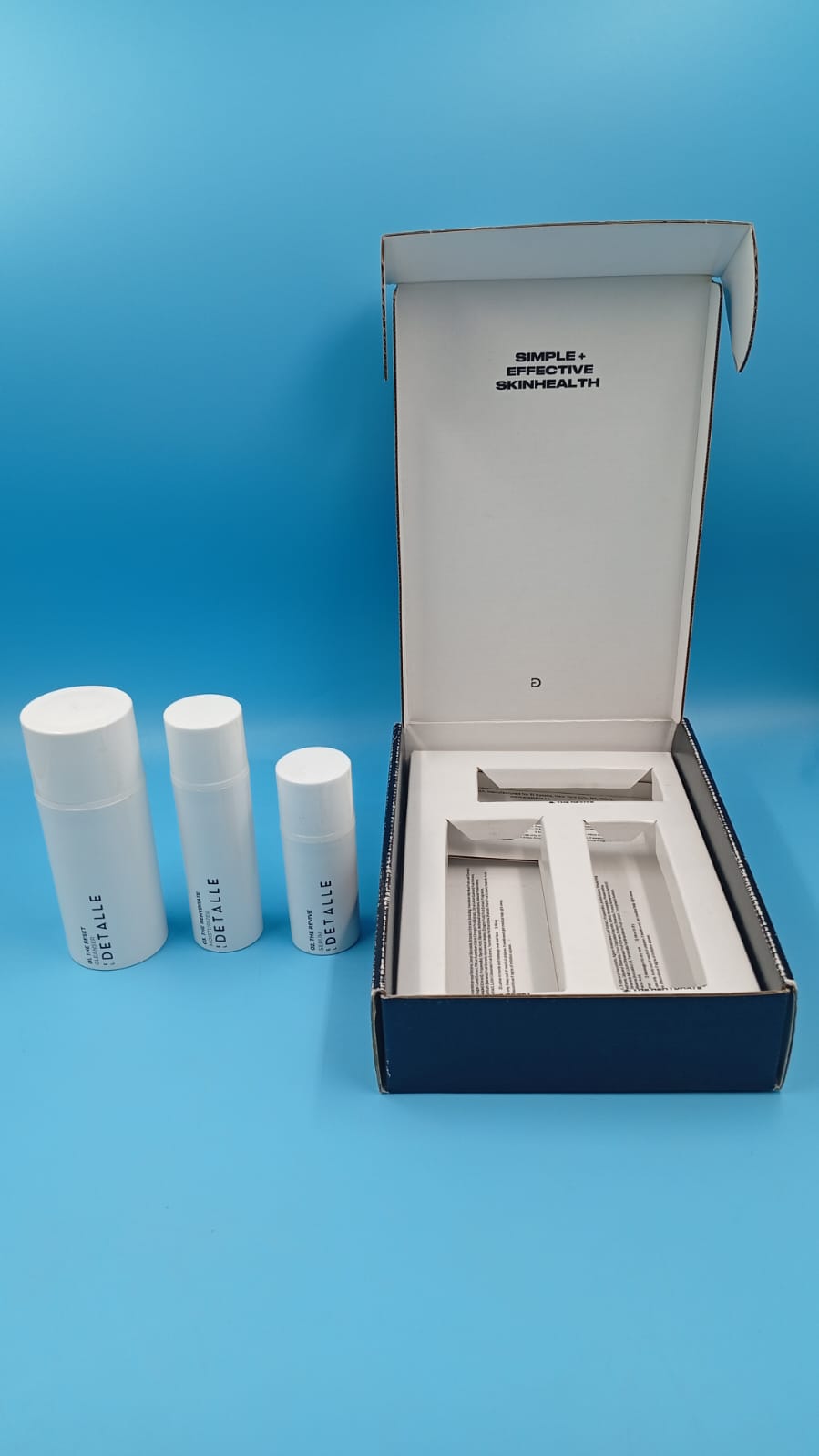 Set de 3 pasos de skincare, El Detalle, The Régimen, todo tipo de piel.