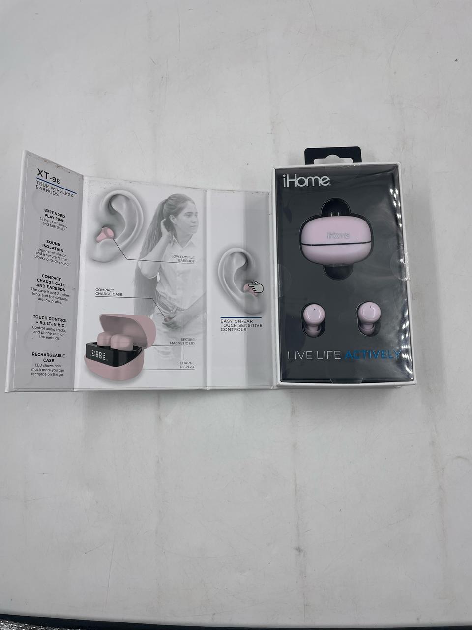 AUDIFONOS TWS IHOME XT-98 ROSA.