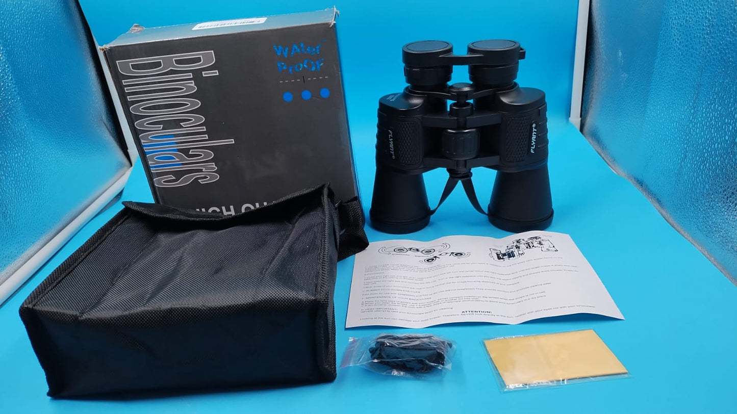 Binoculares de alta potencia de 20 x 50, Compactos impermeables.