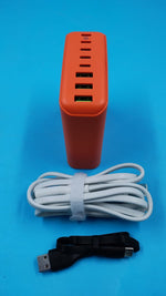 Estación de carga USB C de 265 W, 8 puertos, cargador USB-C.